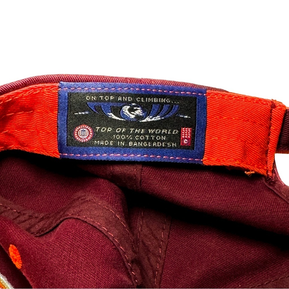 Virginia Tech Hokies Maroon Dad Hat Adjustable Strapback VT NCAA Baseball‎ Cap - Picture 7 of 7